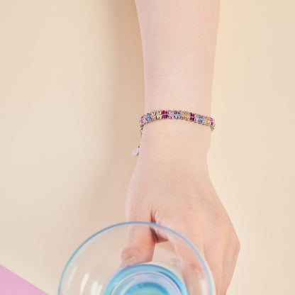 [Vivid Aurora]Sparkling Exquisite Multi Cut Party Bracelet