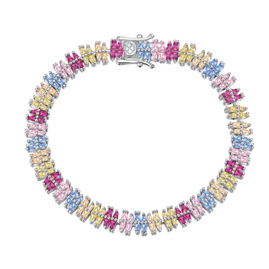 [Vivid Aurora]Sparkling Exquisite Multi Cut Party Bracelet